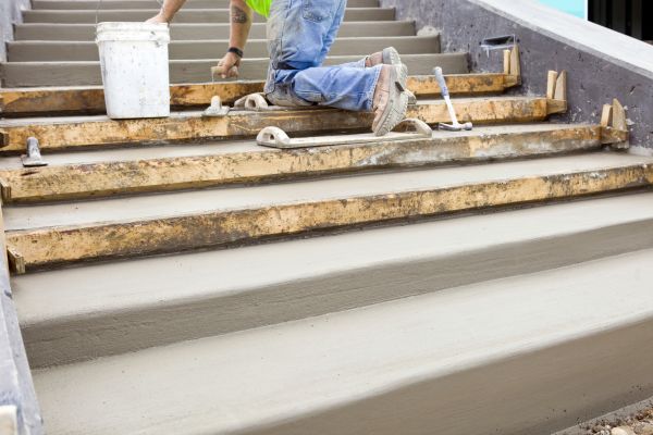 Concrete Steps Pouring in Santa Maria