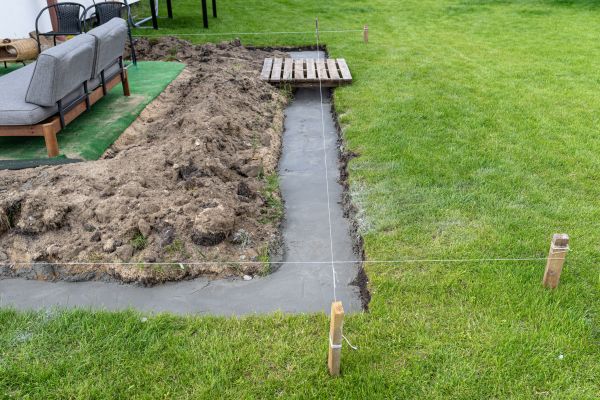 Cement Footer Installation in Santa Maria
