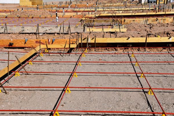 Reinforced Concrete Pad Laying