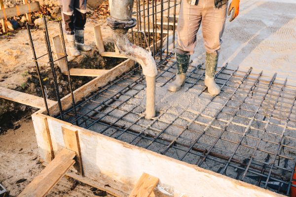 Foundation Concrete Pouring in Santa Maria
